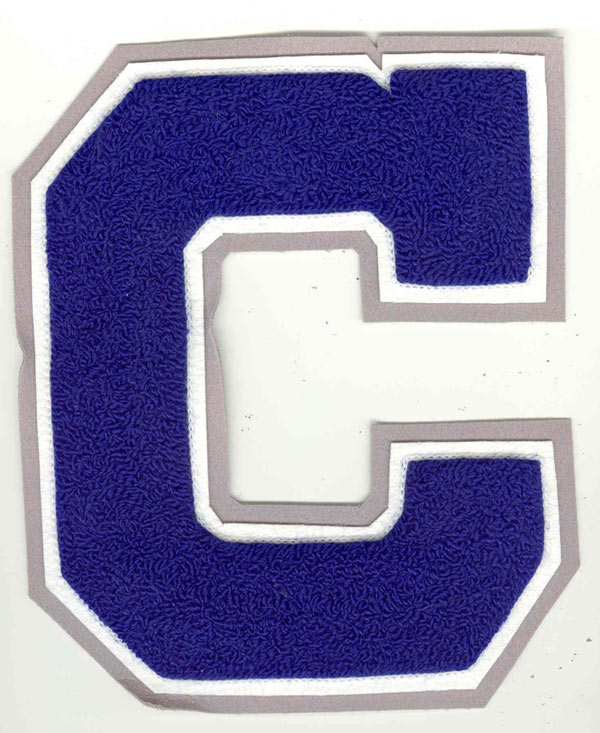 Custom embroidered patches, Chenille Letters FULL-BLOCK
